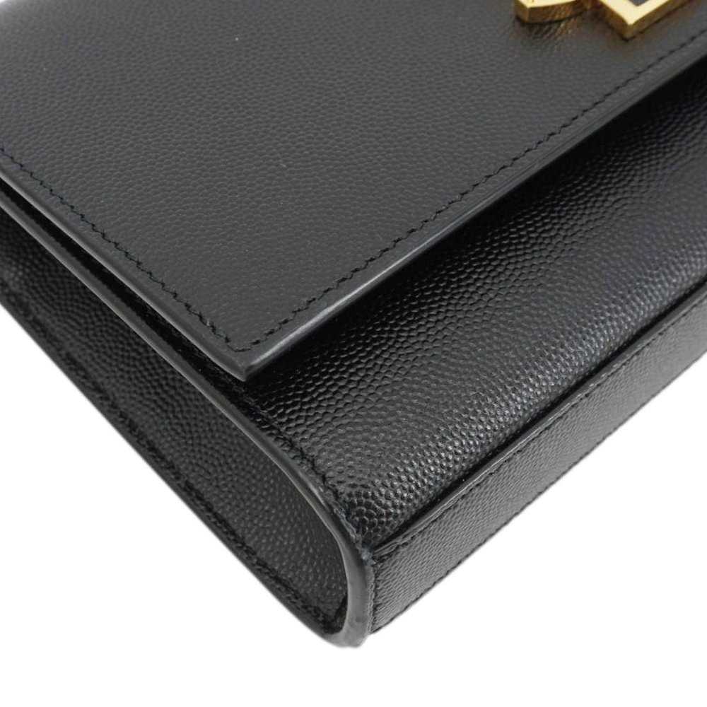 Yves Saint Laurent  Kate Grain De Poudre Leather Chain Crossbody Bag Black - Picture 10 of 16
